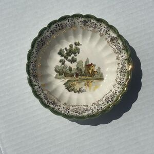 American Limoges Chateau France Mandarin Green Small Bowl